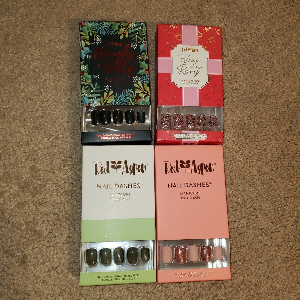 Red Aspen Nail dashes